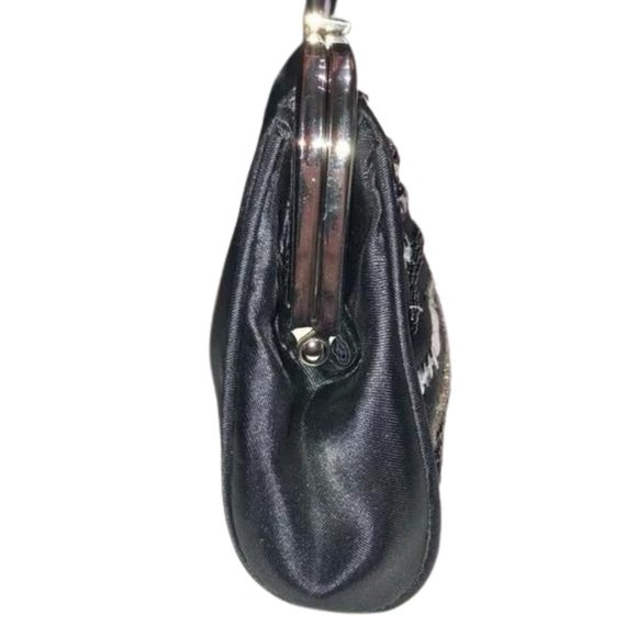 GAP Sequin and Beaded Black Clutch - Picture 5 of 10